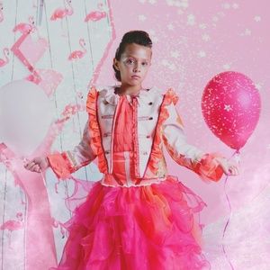 Pink Flamingo Military Jacket